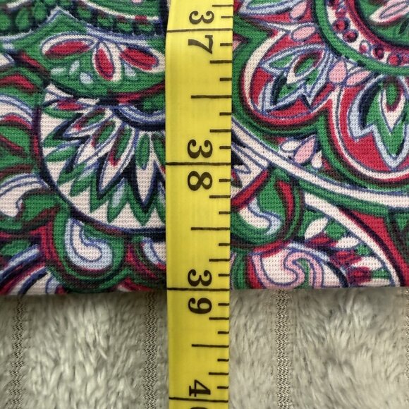 Talbots Dress Womens S Pink Green Paisley Sleeveless Sheath Preppy‎ Retro Office - Picture 7 of 9